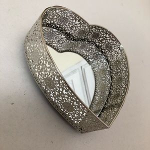 Cute Heart ❤️ mirrored tray.